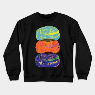 Trashy Pop Art Burgers Crewneck Sweatshirt